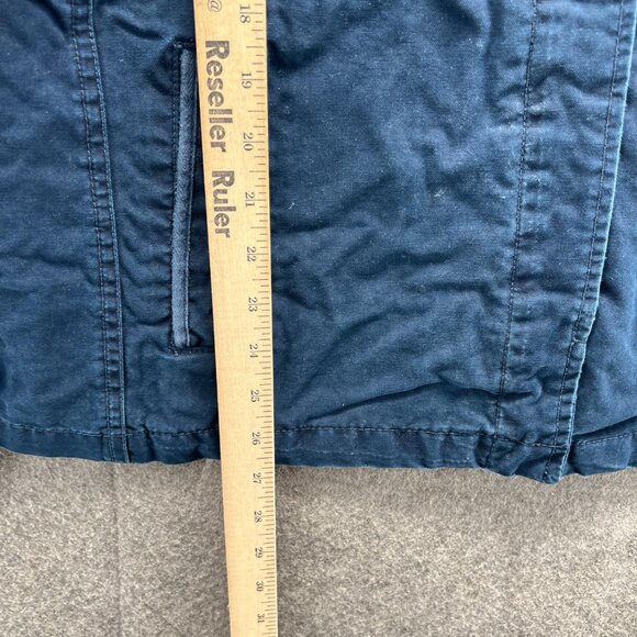 Converse One Star Jacket Womens XL Navy Utility Button Front Military Chore - Picture 4 of 10